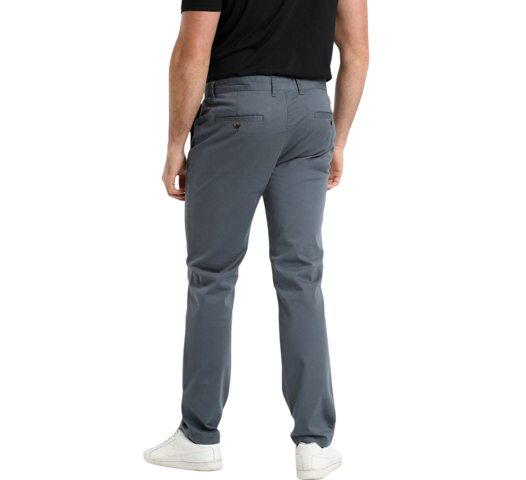 Pantalón frente plano slim fit spandex 003 gris medio trv Tallas Grandes | MASX Chile