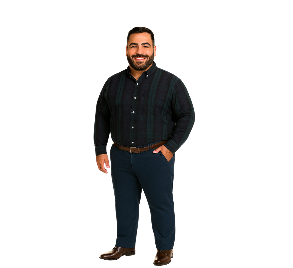 Pantalón 5 bolsillos 079 azul marino slim fit Tallas Grandes | MASX Chile