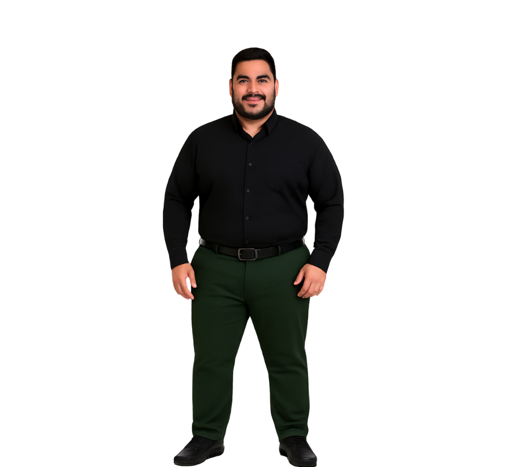 Pantalón canvas 5 bolsillos 017 verde musgo Tallas Grandes | MASX Chile