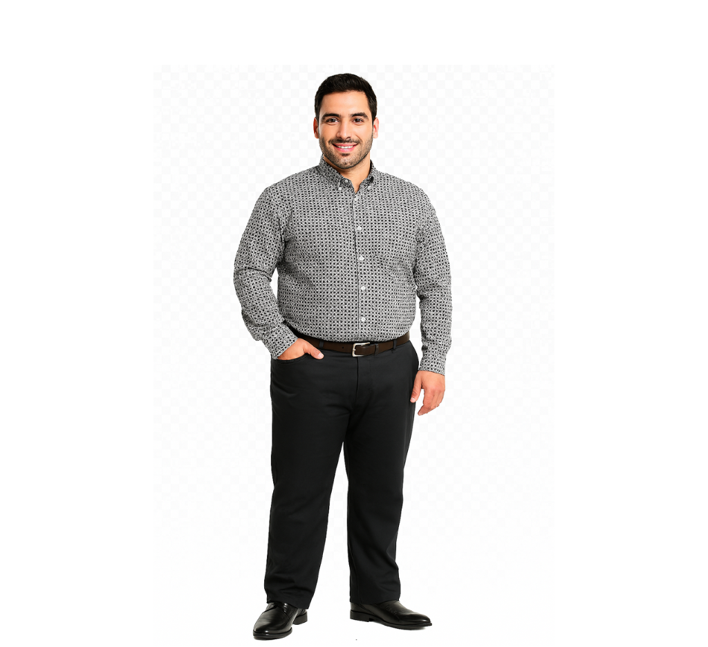 Pantalón negro 5 bolsillos spandex Regular fit Tallas Grandes | MASX Chile