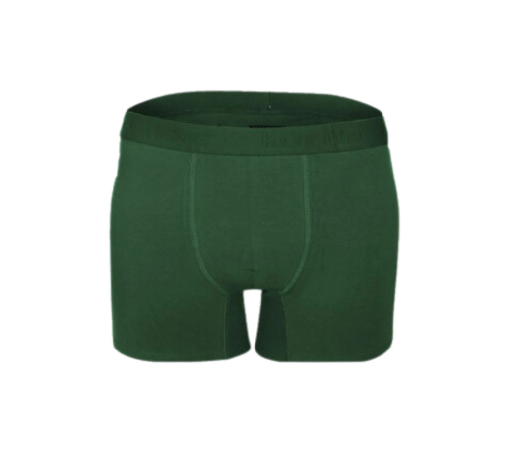 Bóxer elasticado individual verde petróleo