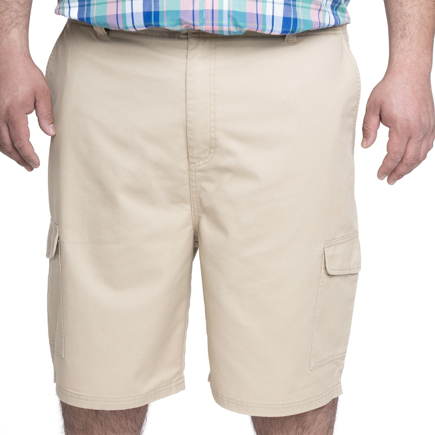 Bermuda Gabardina Cargo 092 Khaki Tallas grandes | MASX Chile