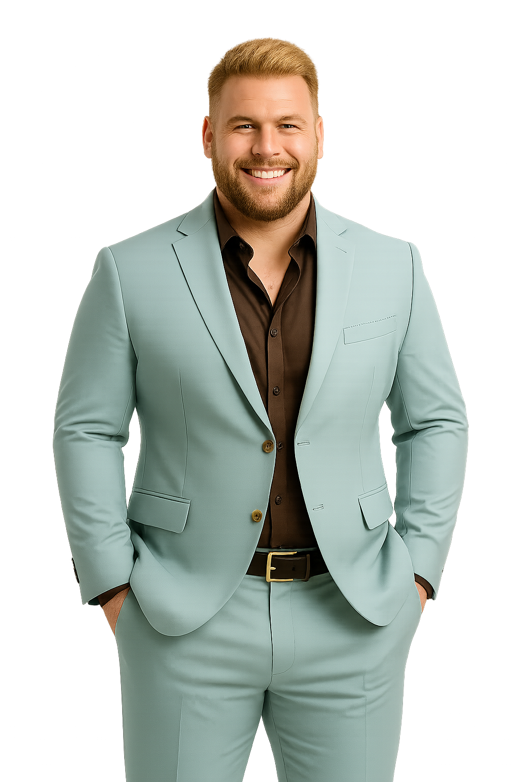 Blazer verde agua A65 Tallas grandes | MASX Chile