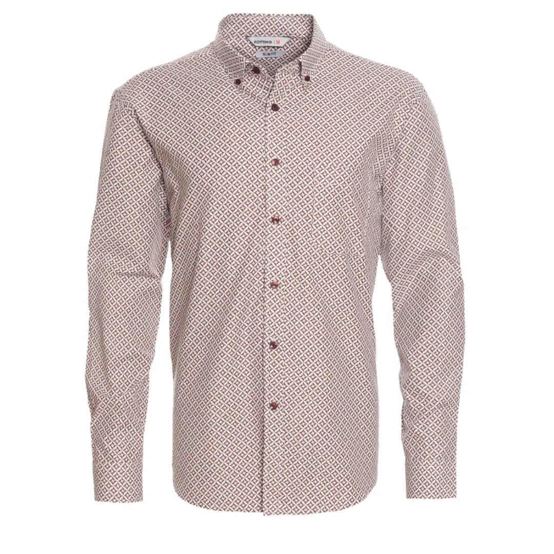 Camisa fantasía estampada slim fit 001 Tallas grandes | MASX Chile