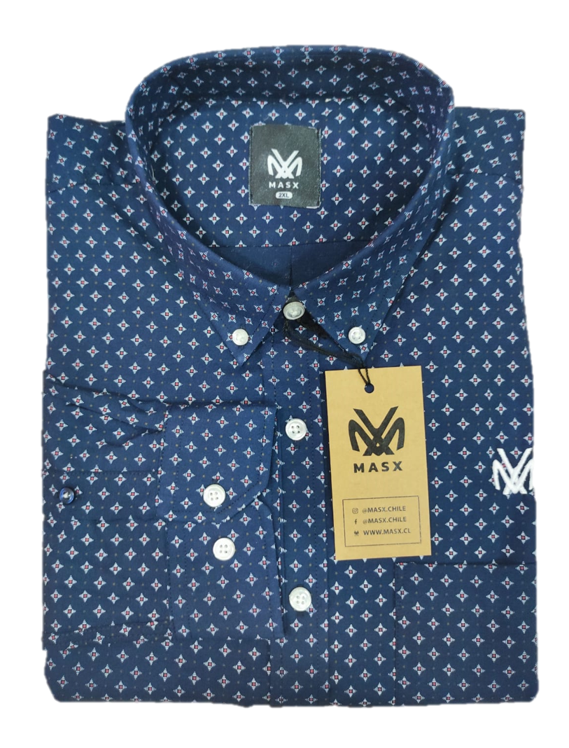 Camisa juvenil azul 2XL 002 Tallas grandes | MASX Chile