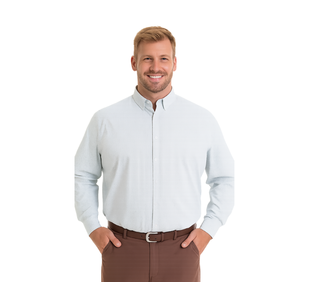 Camisa manga larga fantasía estampada regular fit  diseño 006 Tallas grandes | MASX Chile