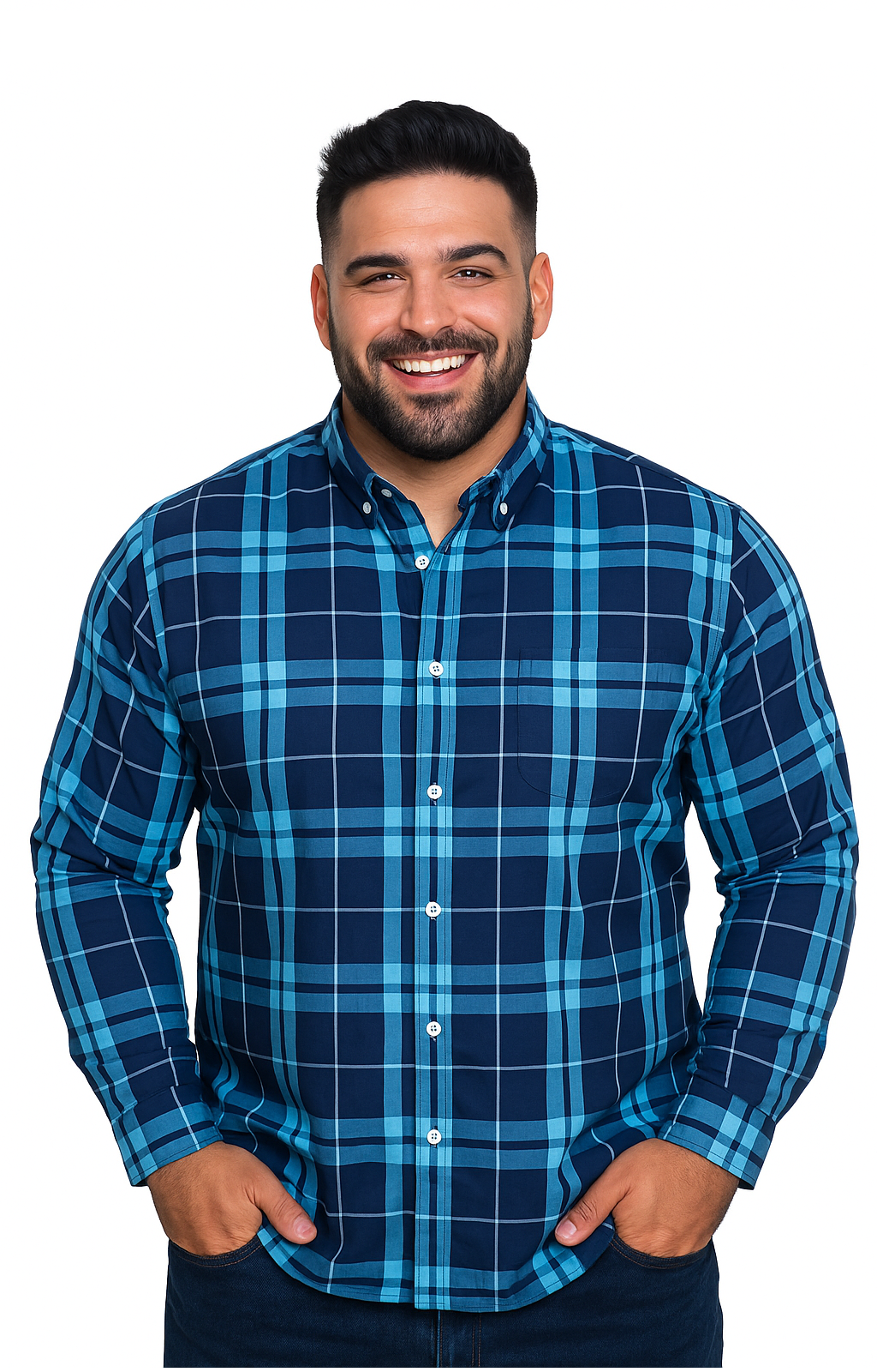 Camisa manga larga fantasía premium 005 Tallas grandes | MASX Chile