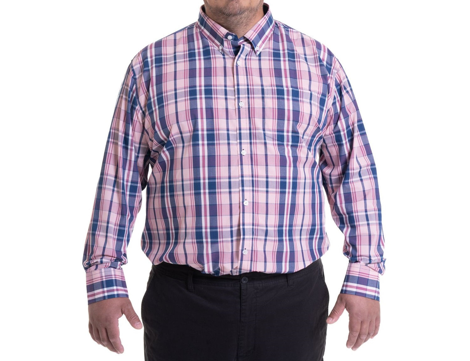 Camisa manga larga fantasía premium regular fit diseño 002 Tallas grandes | MASX Chile