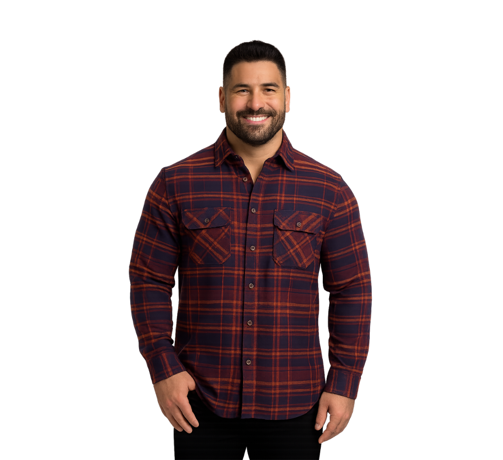 Camisa manga larga leñadora special fit diseño 002 Tallas grandes | MASX Chile