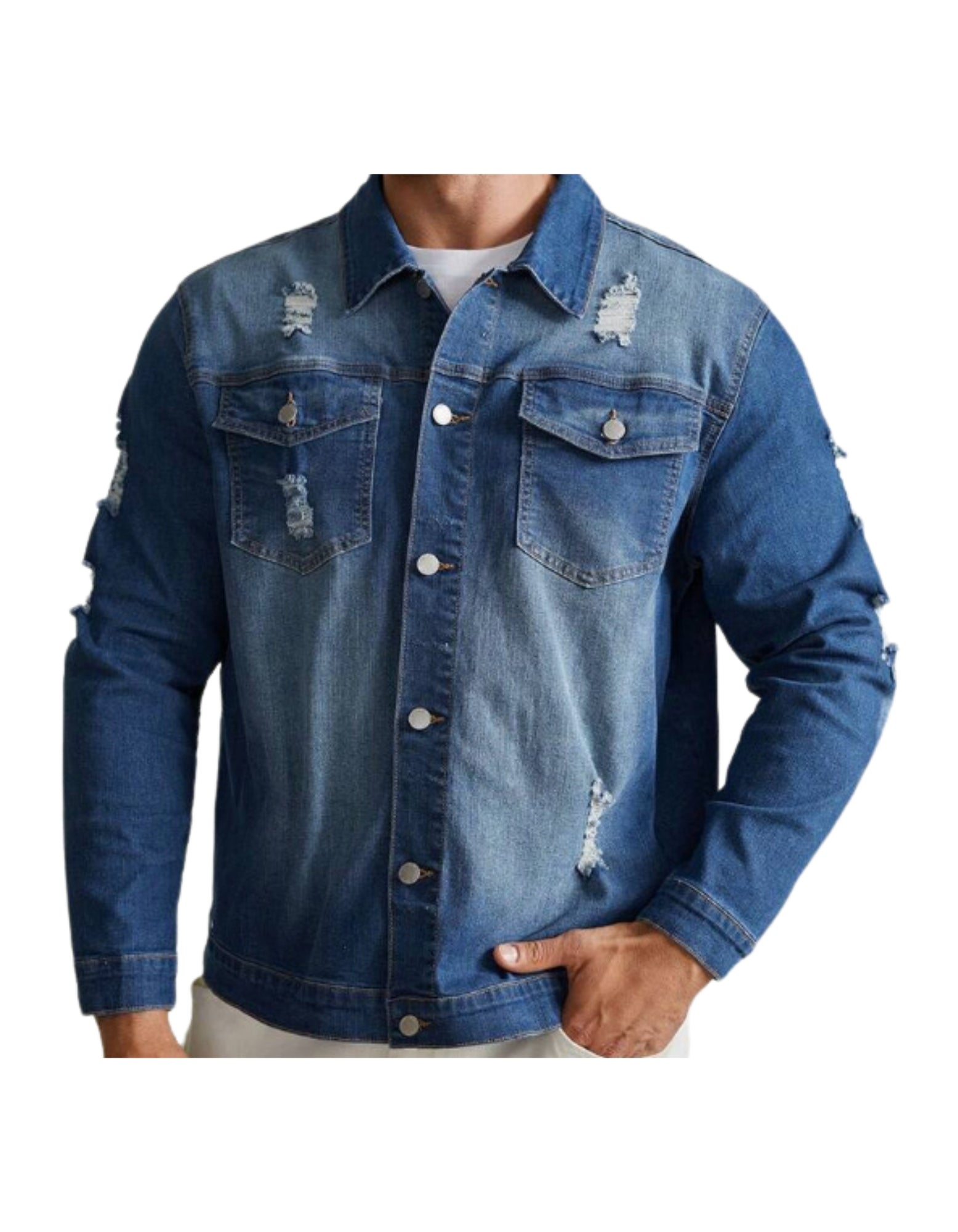 Chaqueta mezclilla elastica  Tallas Grandes | MASX Chile