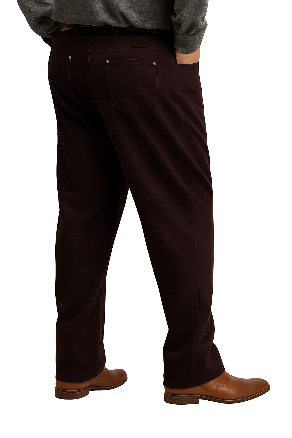 Pantalón 5 bolsillos tussore 059 uva slim fit Tallas Grandes | MASX Chile