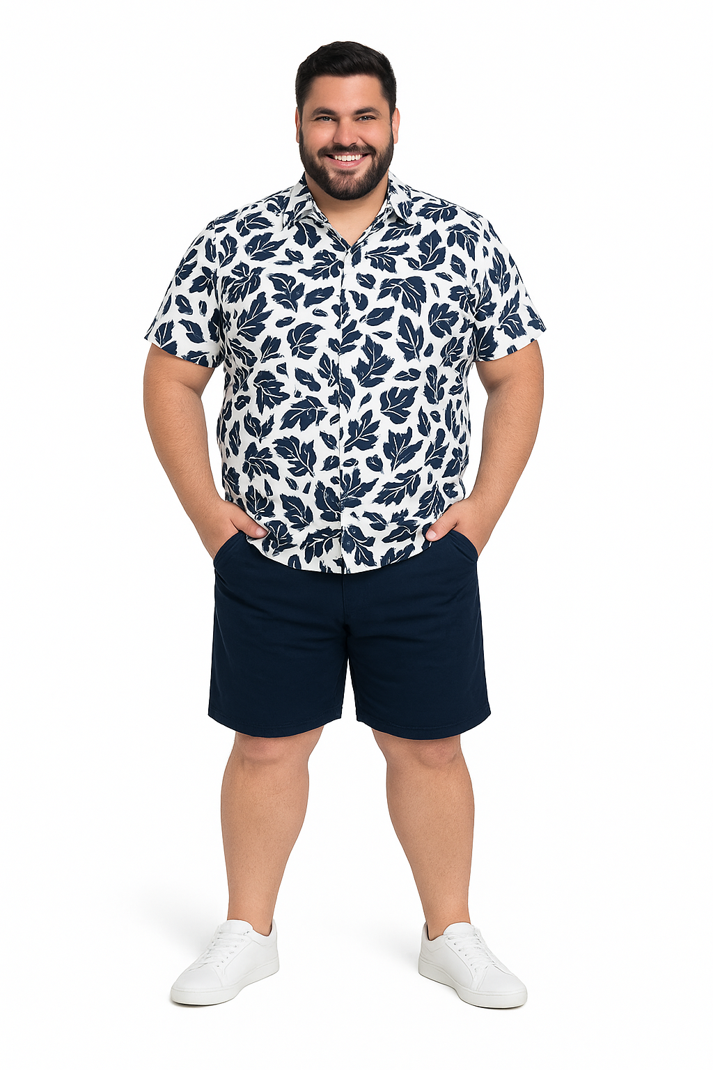 Camisa guayabera regular fit - diseño 501 blanco
