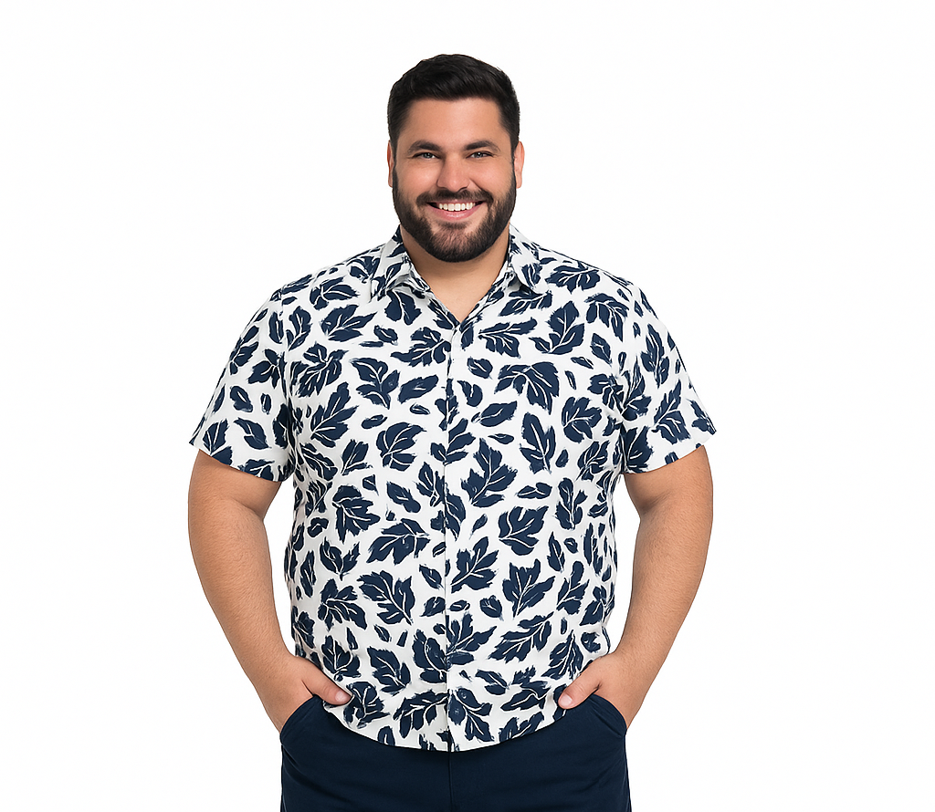 Camisa guayabera regular fit - diseño 501 blanco