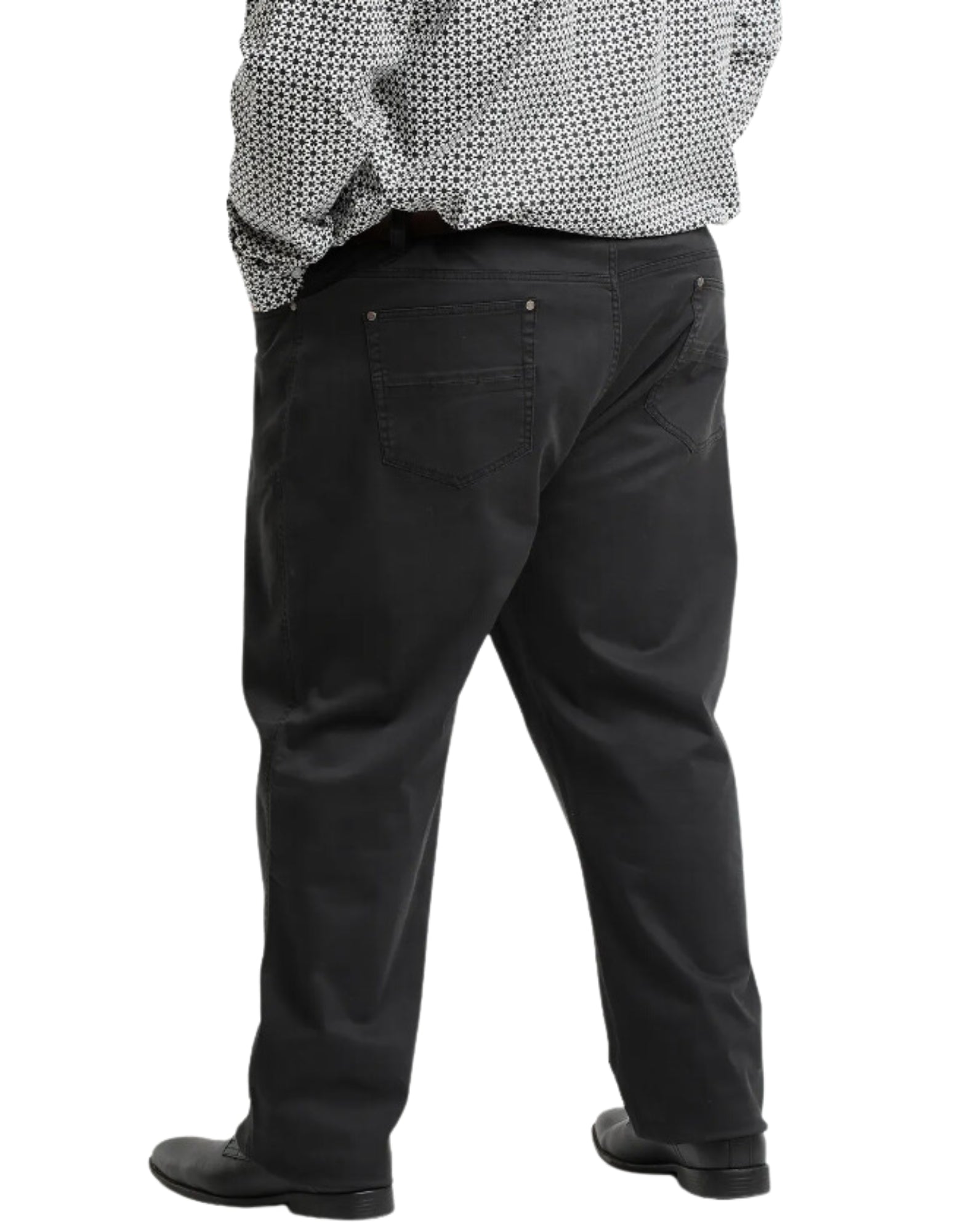 Pantalón negro 5 bolsillos spandex Regular fit Tallas Grandes | MASX Chile