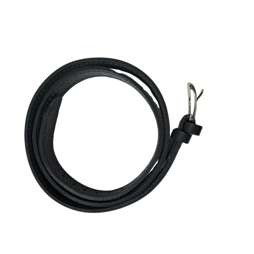 Cinturón de cuero negro con detalle de costura c14 Tallas grandes | MASX Chile