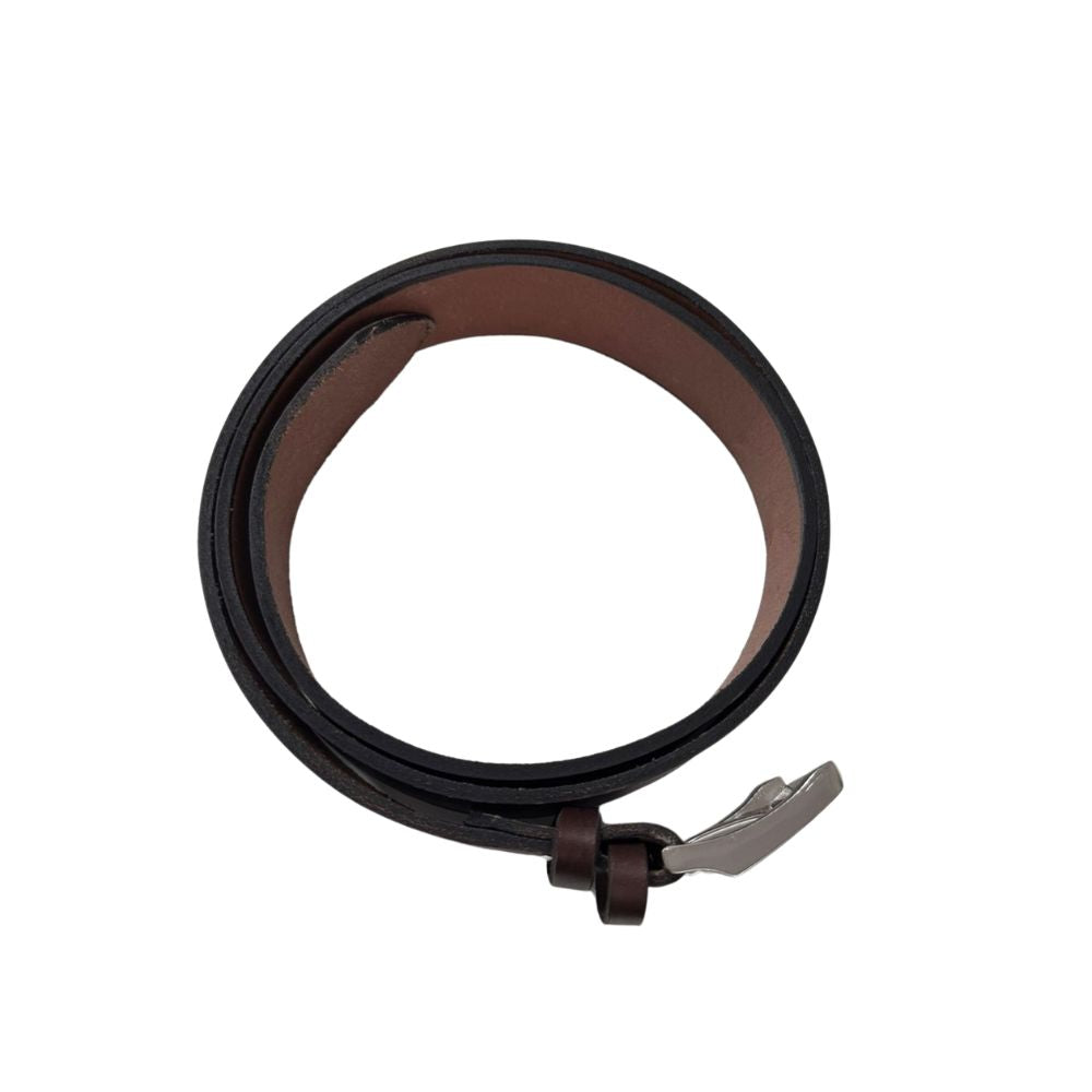 Cinturón de cuero marrón liso c11 Tallas grandes | MASX Chile