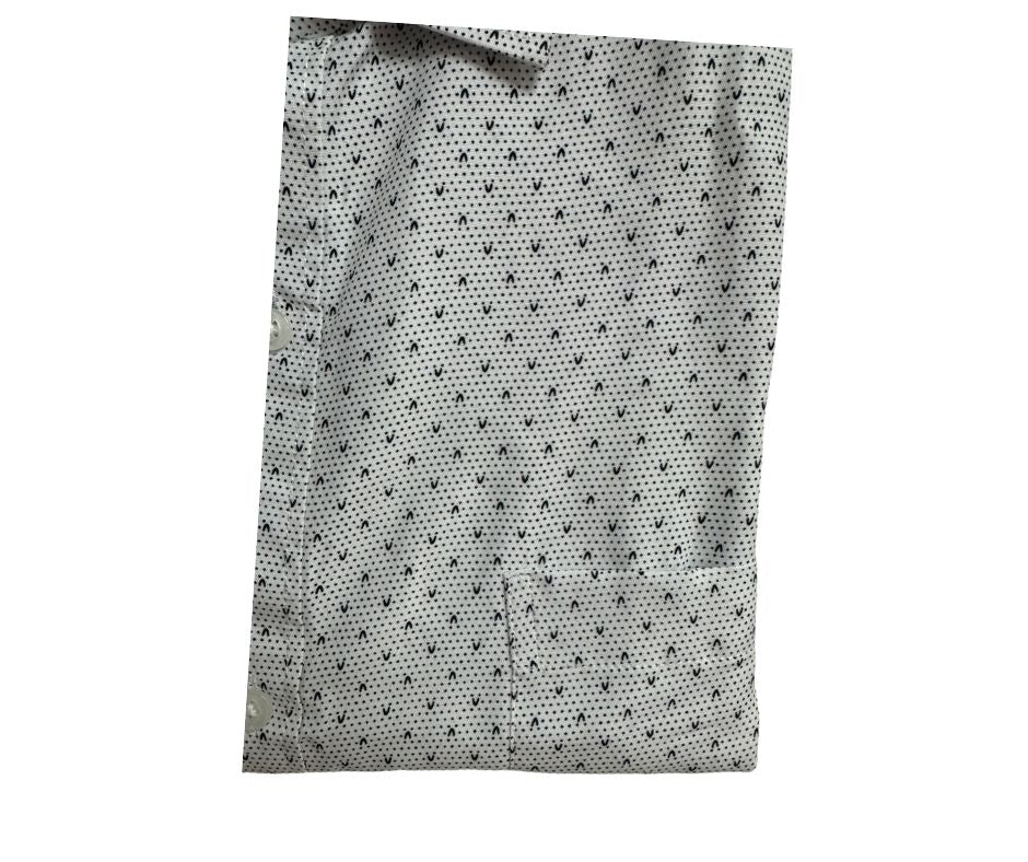 Camisa manga corta blanco v m11 Tallas grandes | MASX Chile