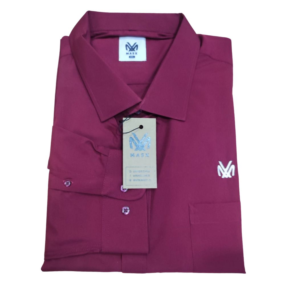 Camisa Burdeo Lisa M/L 2026 - Tallas grandes