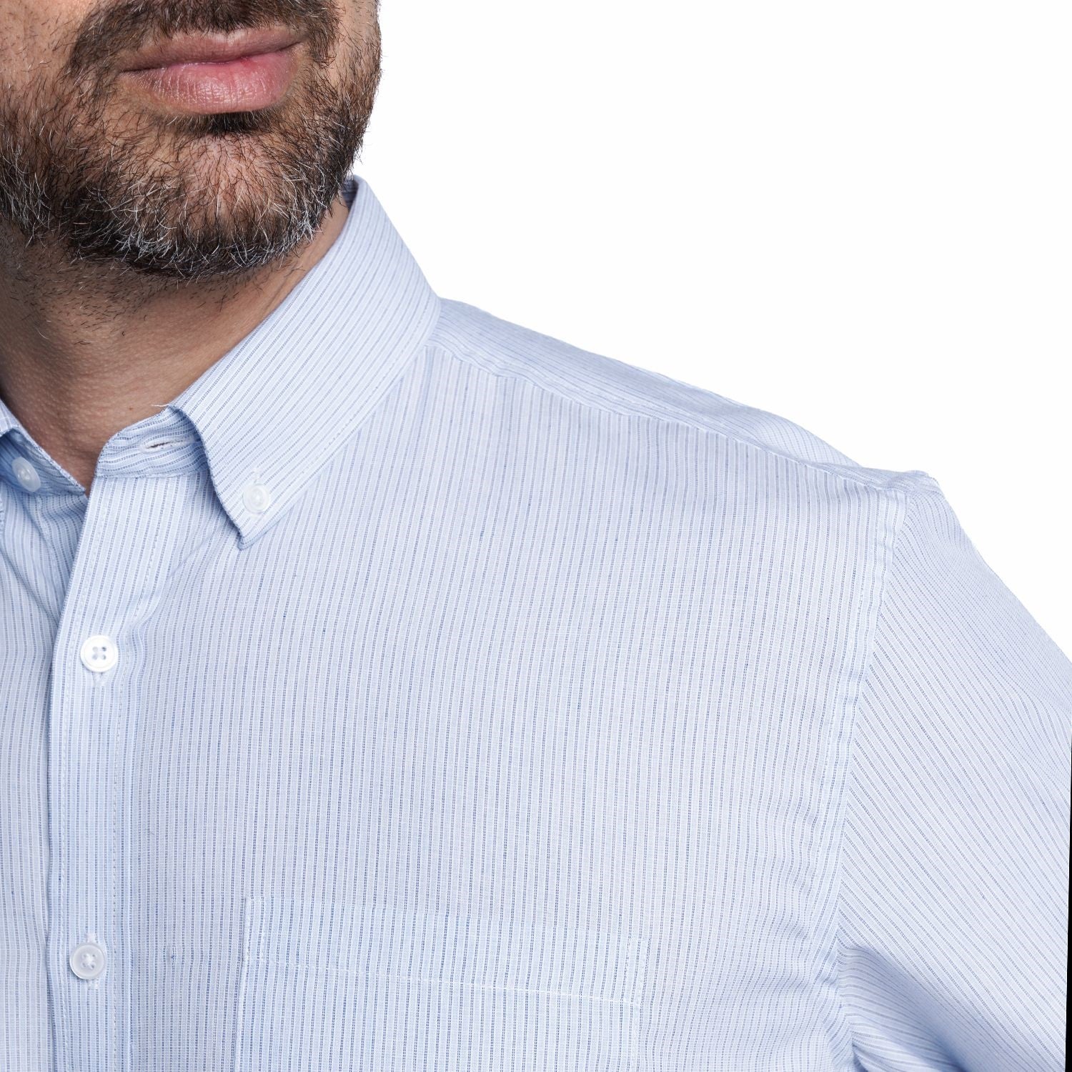 Camisa listada clásica 571 regular fit Tallas grandes | MASX Chile