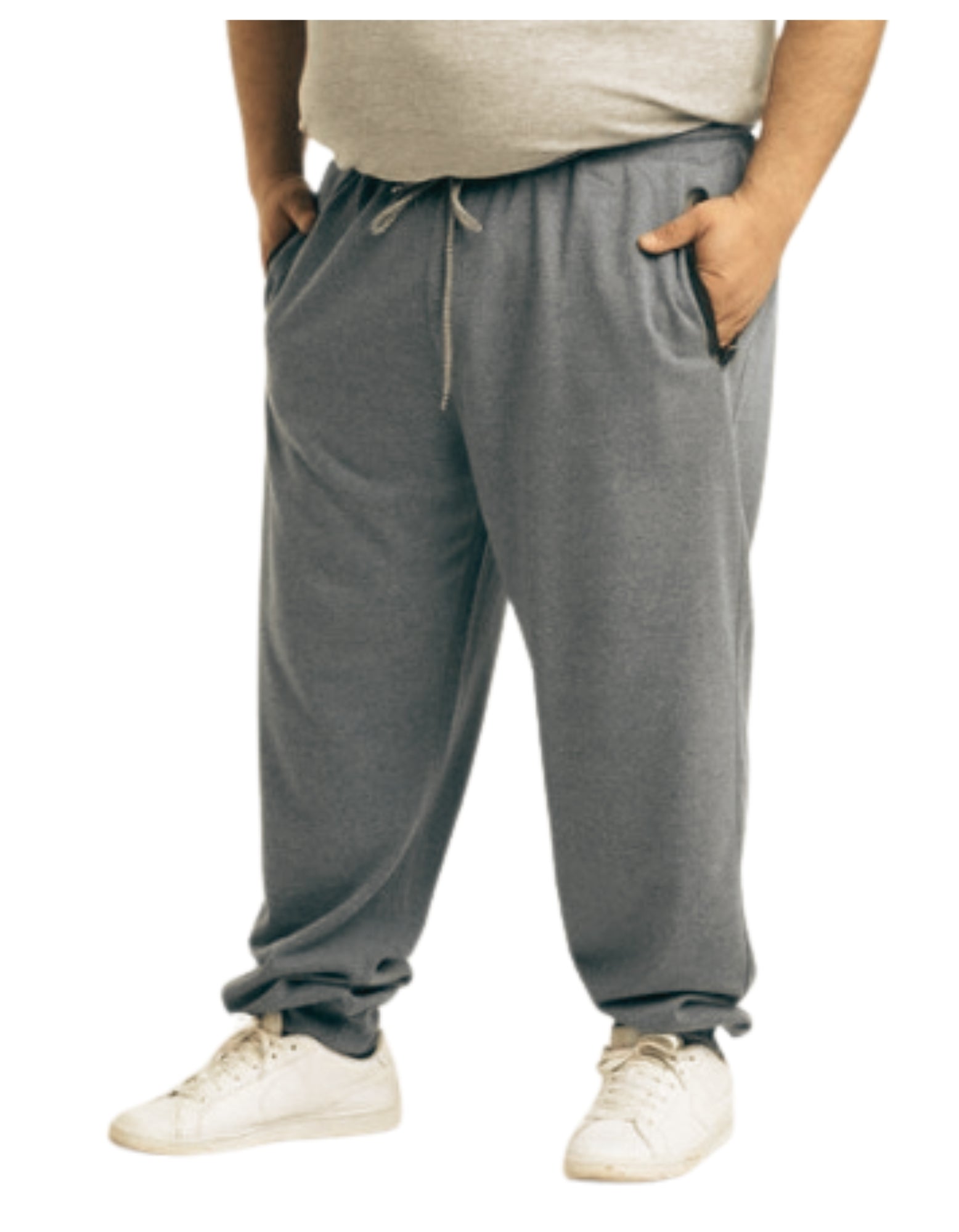 Pantalón de buzo jogger continuativo melange oscuro s/cierre