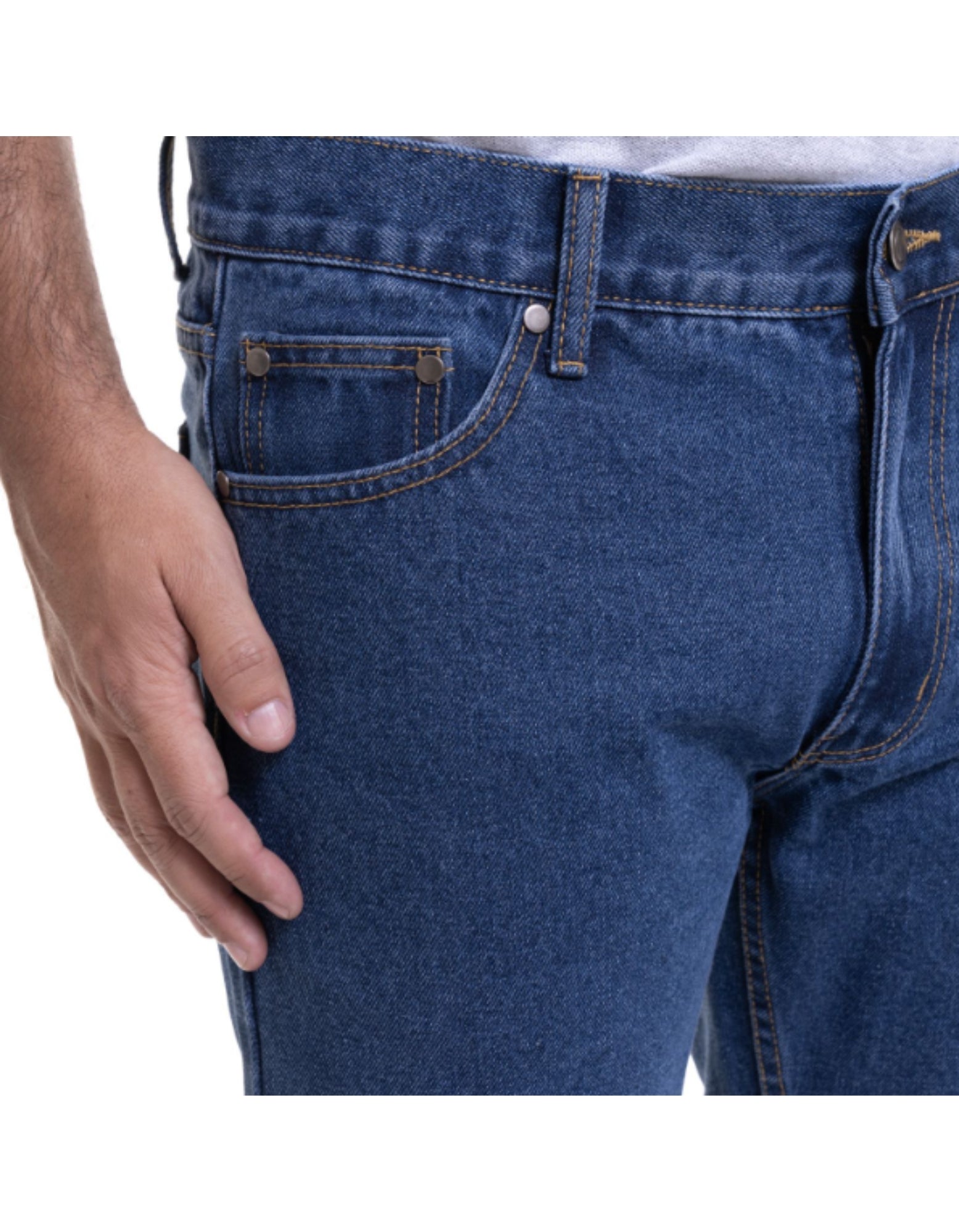 Pantalón jeans clásico 079 azul marino regular fit Tallas Grandes | MASX Chile