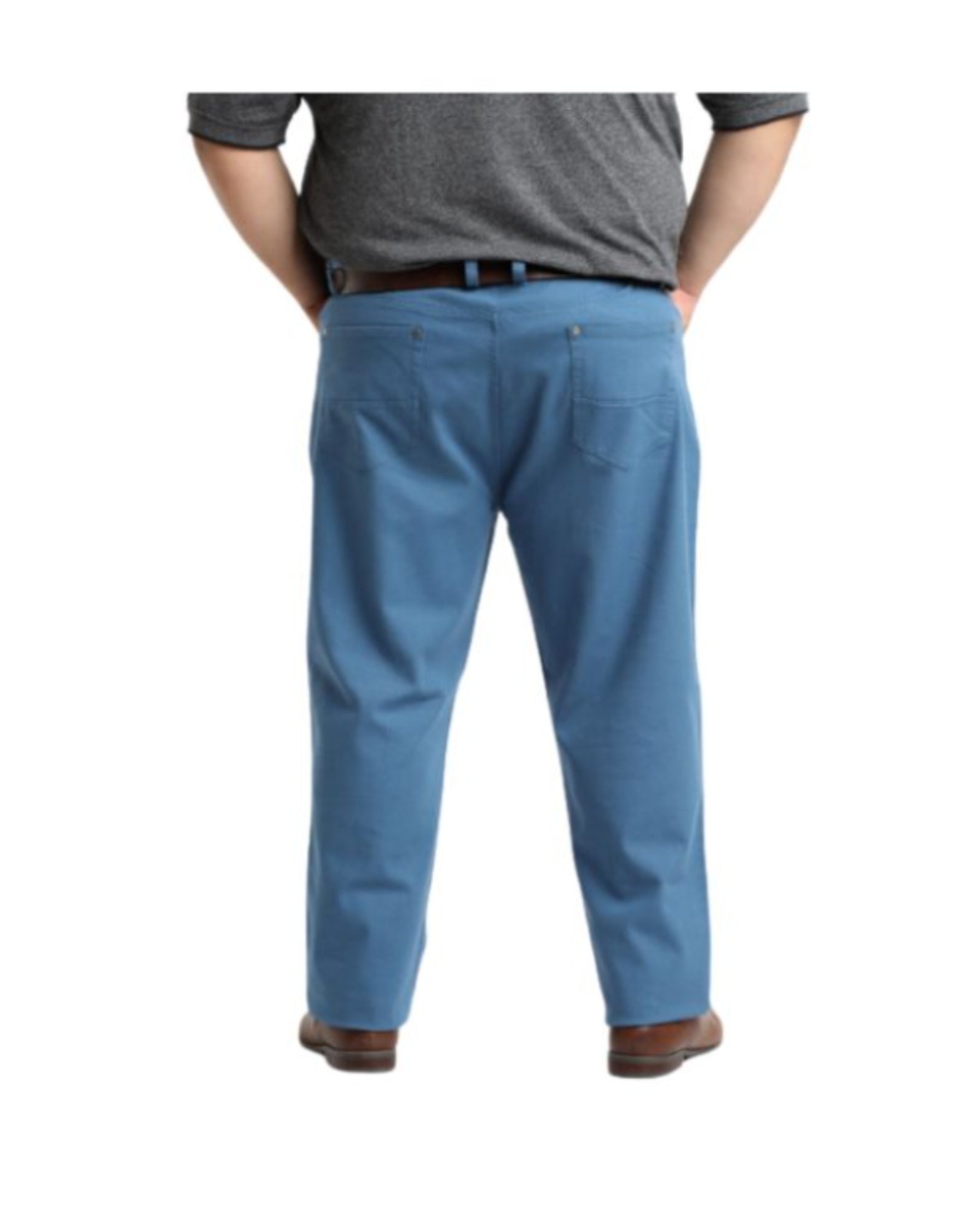 Pantalón canvas 5 bolsillos spandex 069 azul piedra Tallas Grandes | MASX Chile