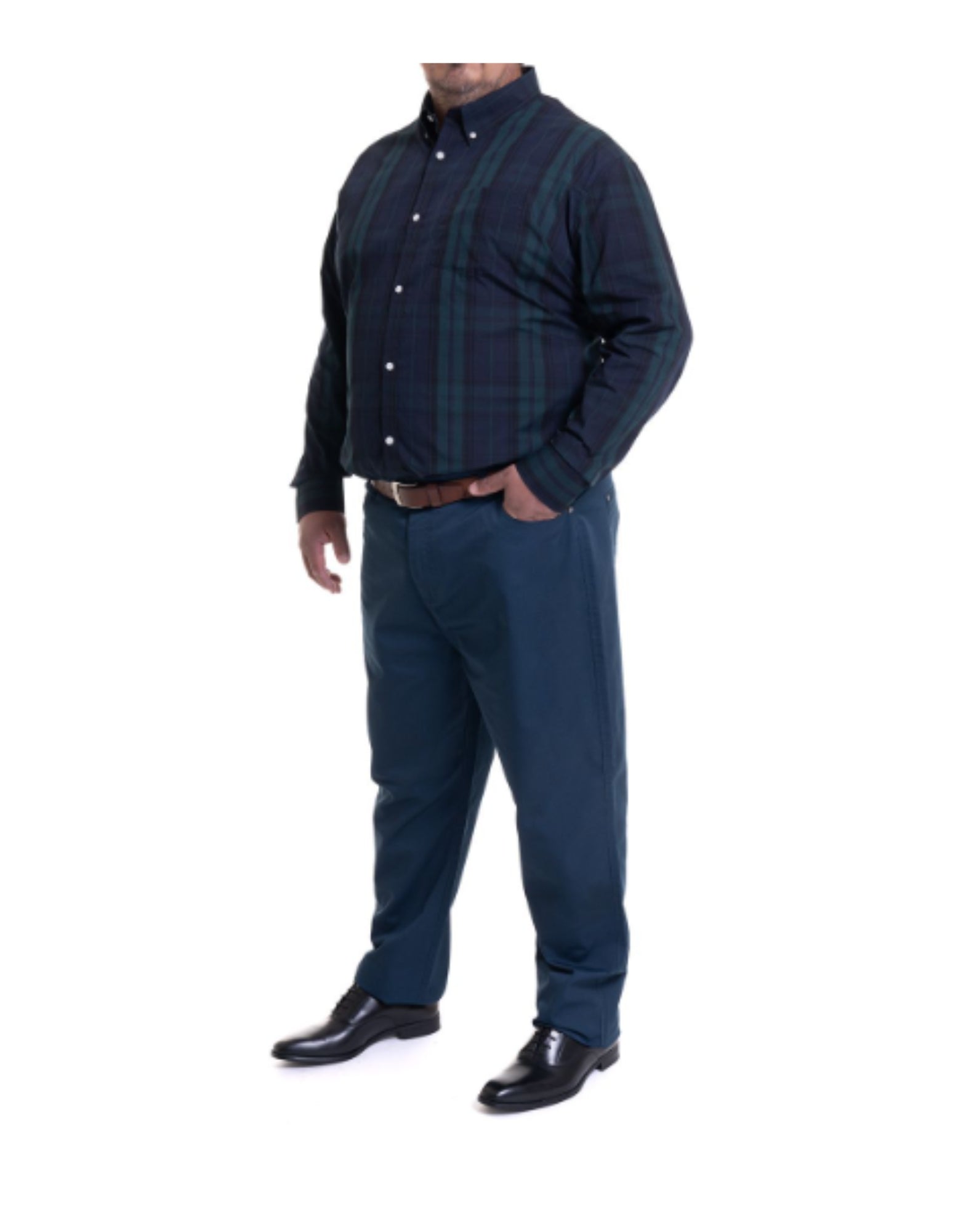 Pantalón 5 bolsillos spandex 079 azul marino Tallas Grandes | MASX Chile