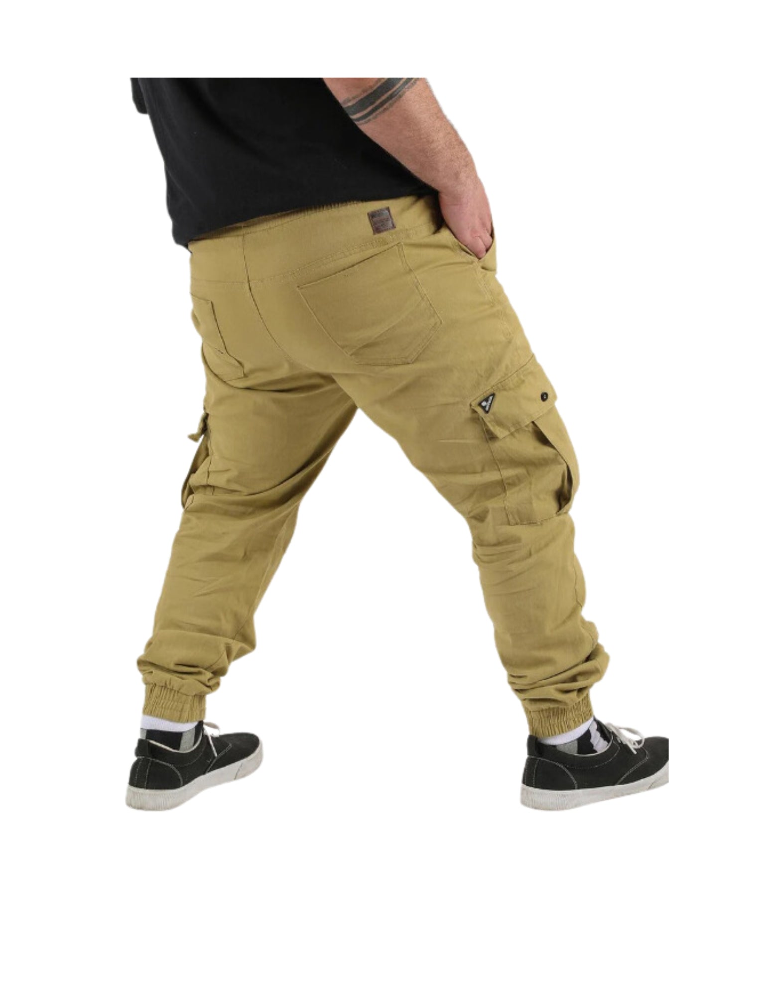 Plus Pantalón Jogger Canvas Parachute kaki Tallas Grandes | MASX Chile