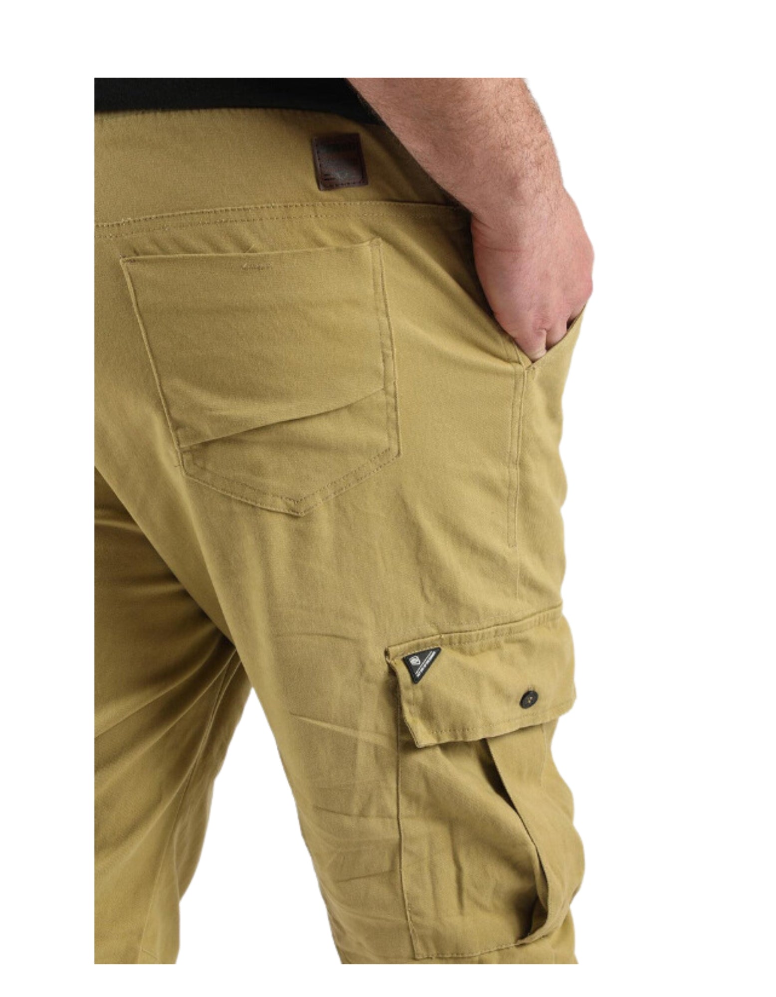 Plus Pantalón Jogger Canvas Parachute kaki Tallas Grandes | MASX Chile