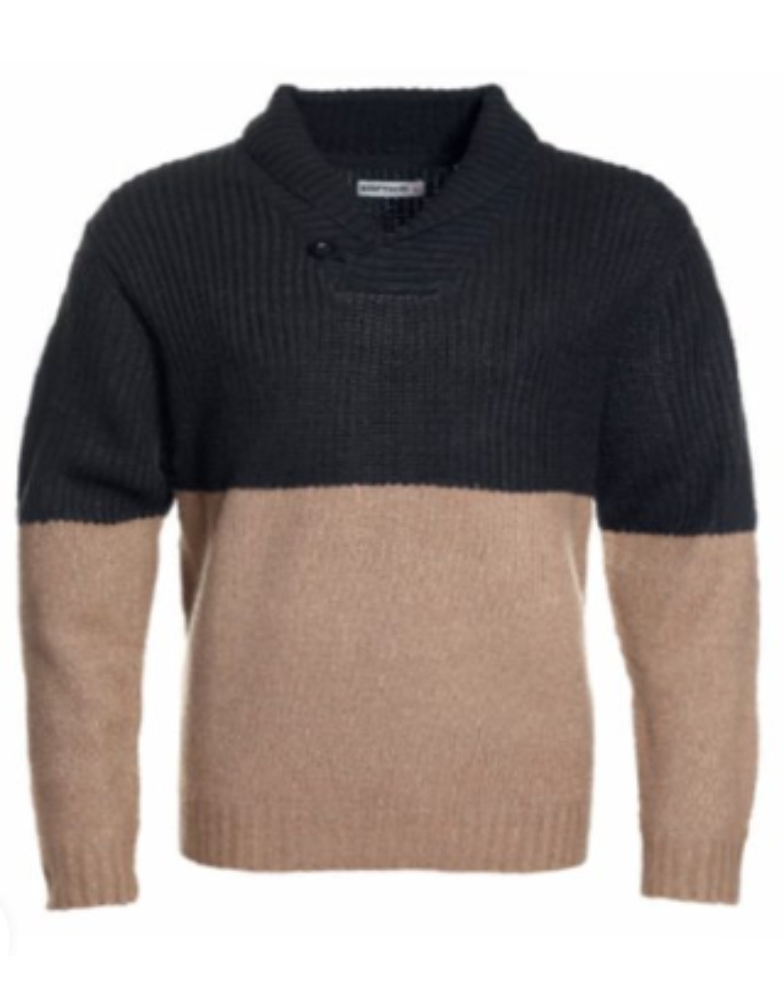 Sweater Cuello Cruzado Beige Melange