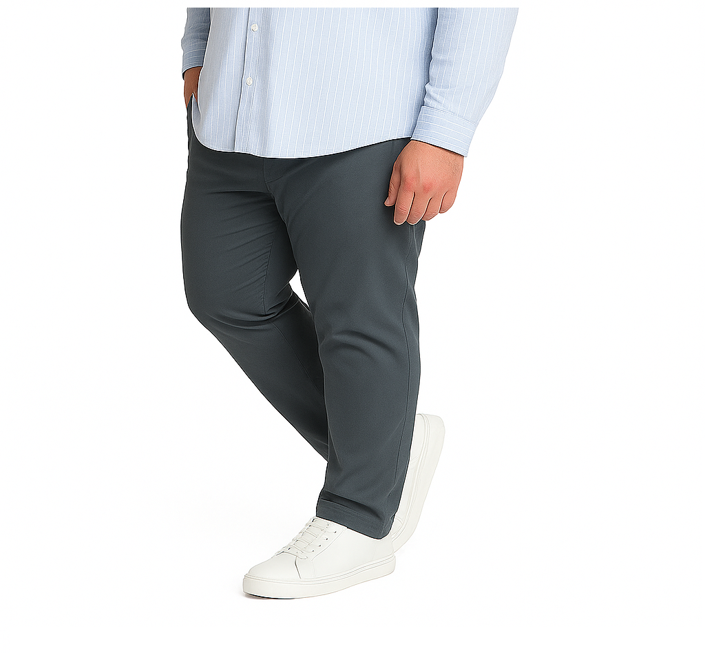Pantalón 5 bolsillos tussore 005 Gris  slim fit  Tallas Grandes | MASX Chile