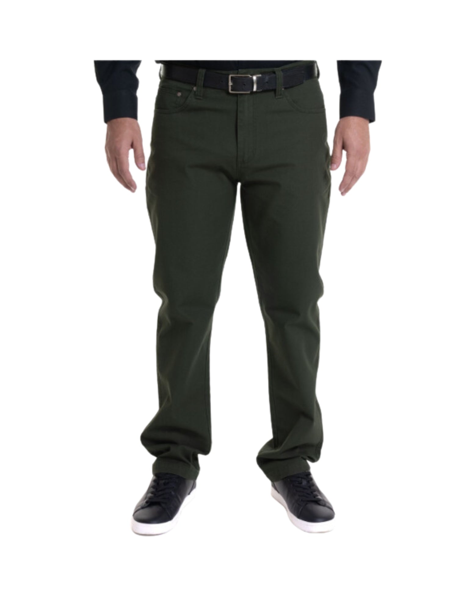 Pantalón canvas 5 bolsillos 017 verde musgo Tallas Grandes | MASX Chile
