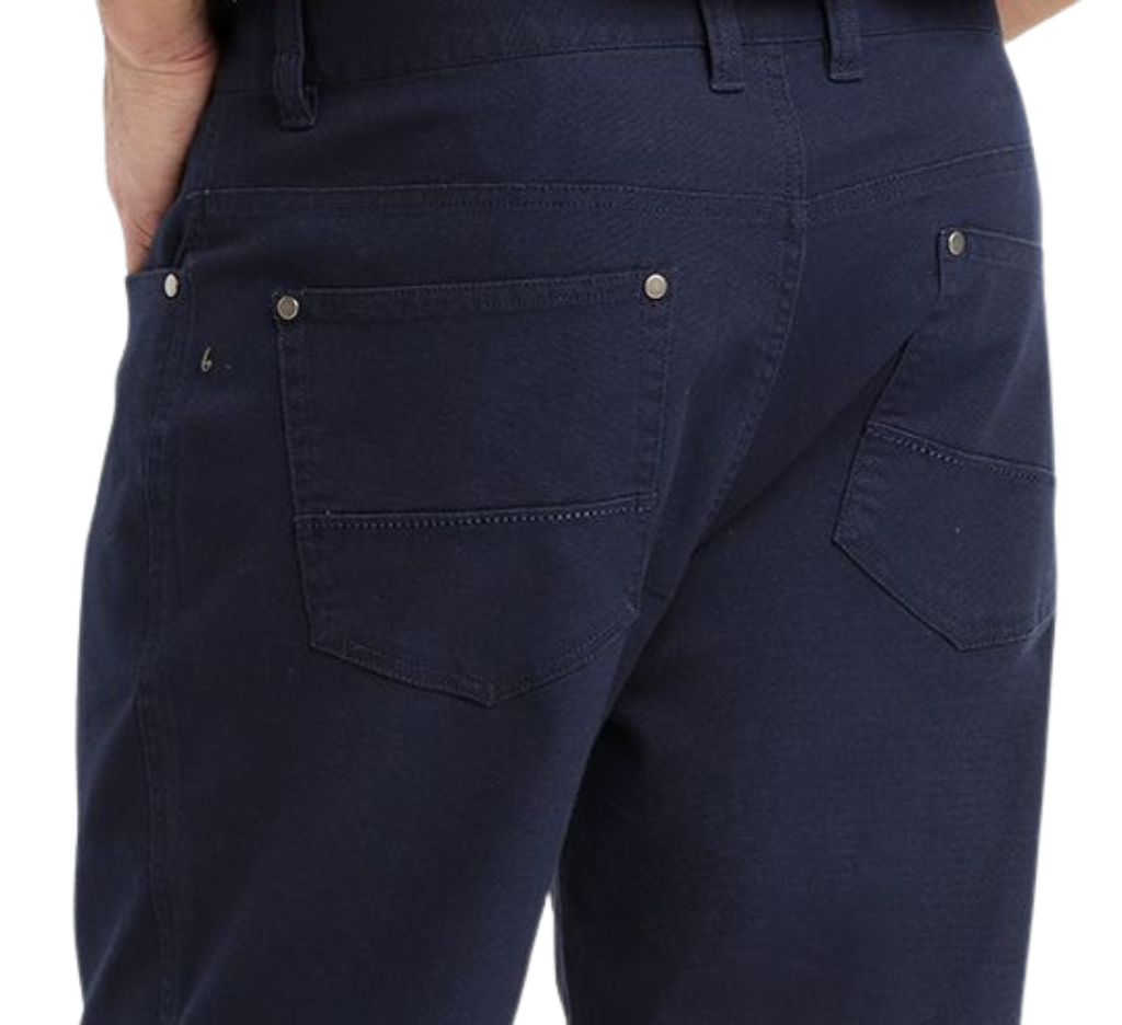 Pantalón canvas 5 bolsillos 079 azul marino regular fit | MASX Chile