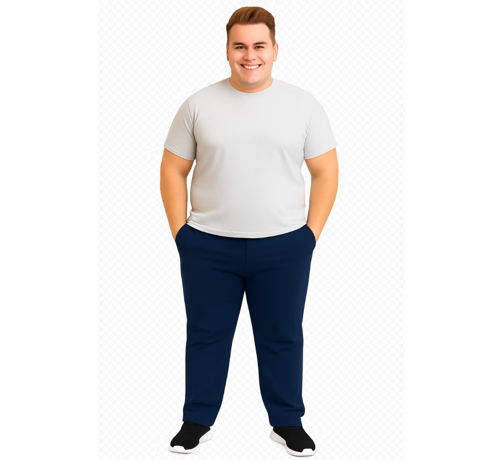 Pantalón de buzo jogger 079 azul marino tallas grandes | MASX Chile