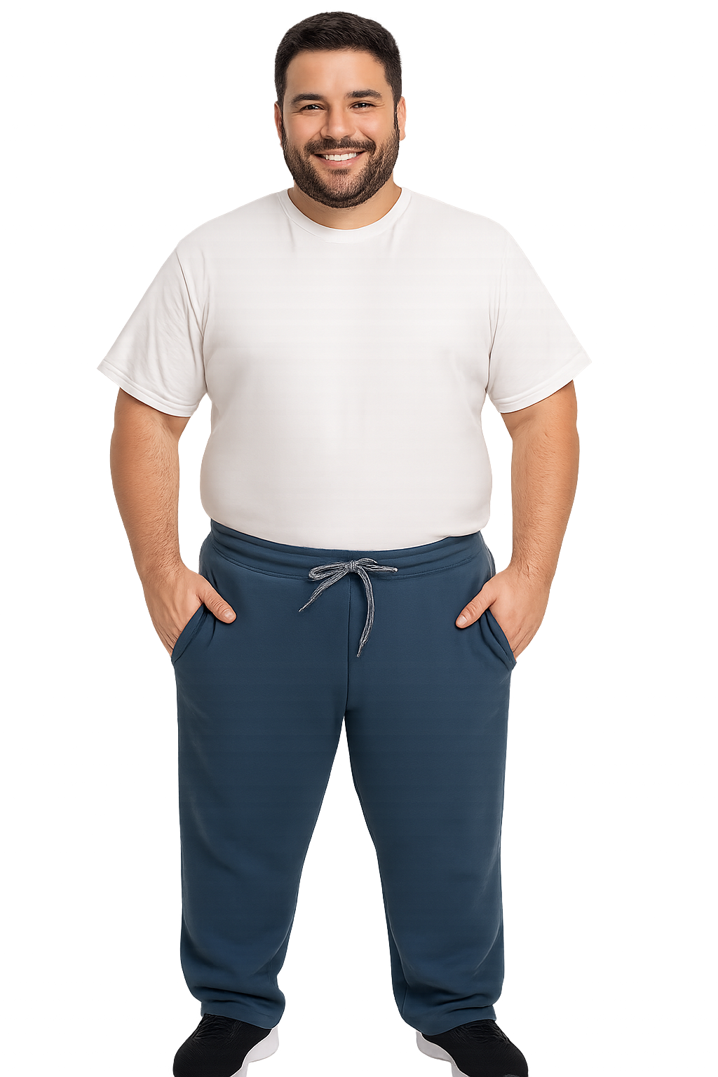 Pantalón de buzo recto invierno 079 azul marino Tallas Grandes | MASX Chile