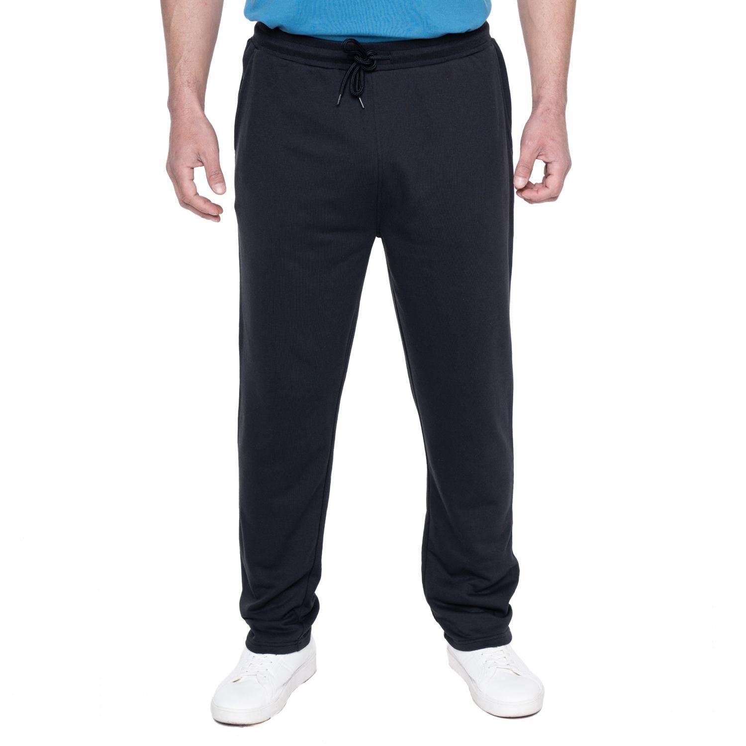 Pantalón recto buzo liviano negro Tallas Grandes | MASX Chile