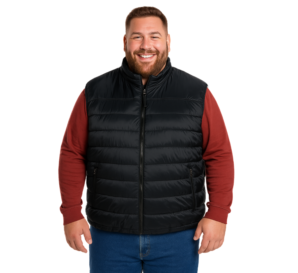 Parka sin mangas 009 negro Tallas Grandes | MASX Chile