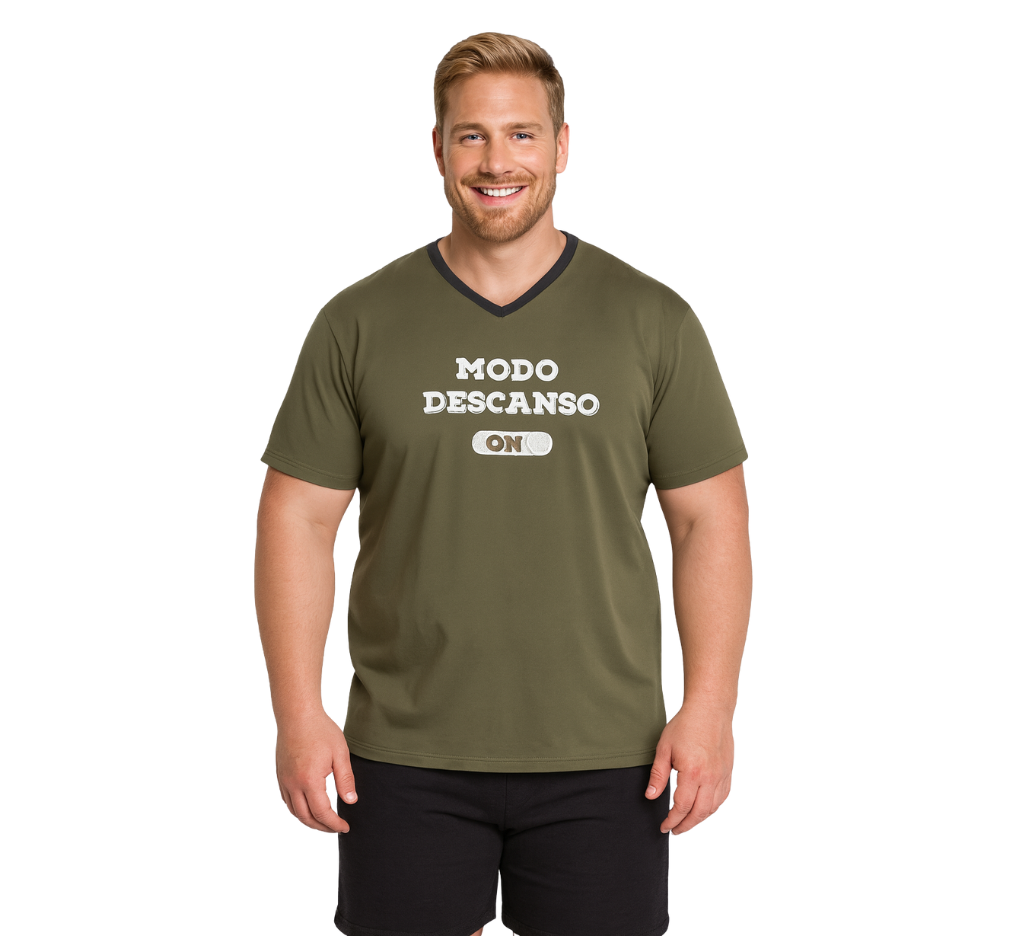 Pijama relax total 017 verde musgo Tallas grandes | MASX Chile