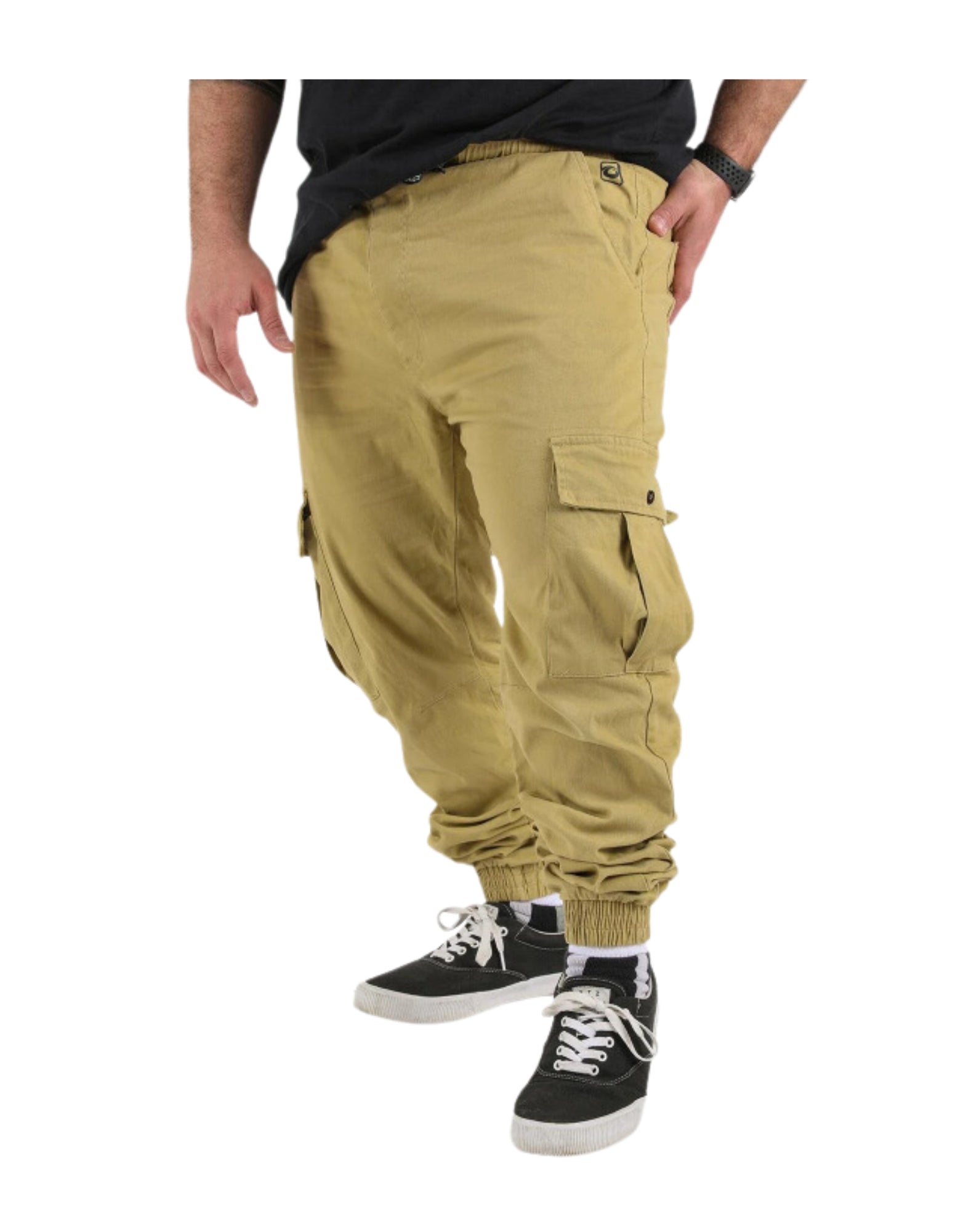 Plus Pantalón Jogger Canvas Parachute kaki Tallas Grandes | MASX Chile