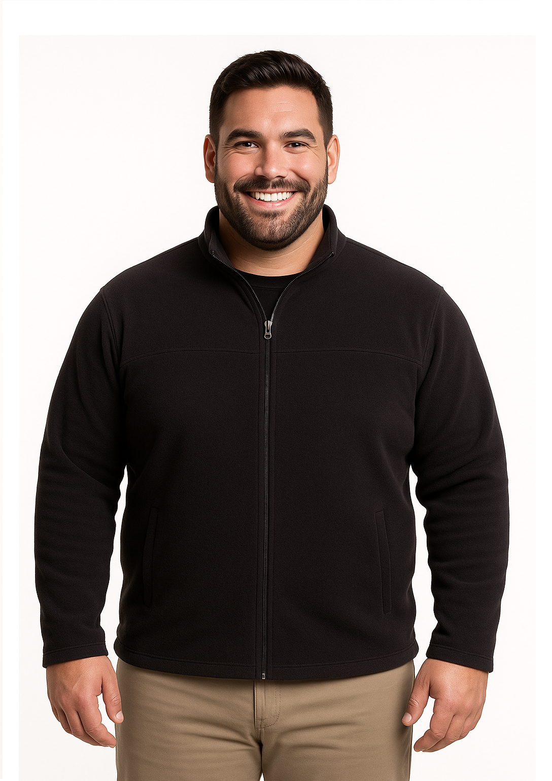 Polar simple M/L 006 melange claro Tallas grandes | MASX Chile