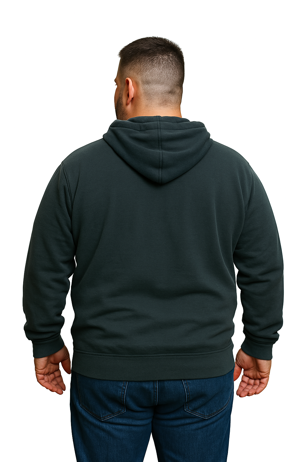 Polerón con gorro y cierre Marengo tallas Grandes | MASX Chile