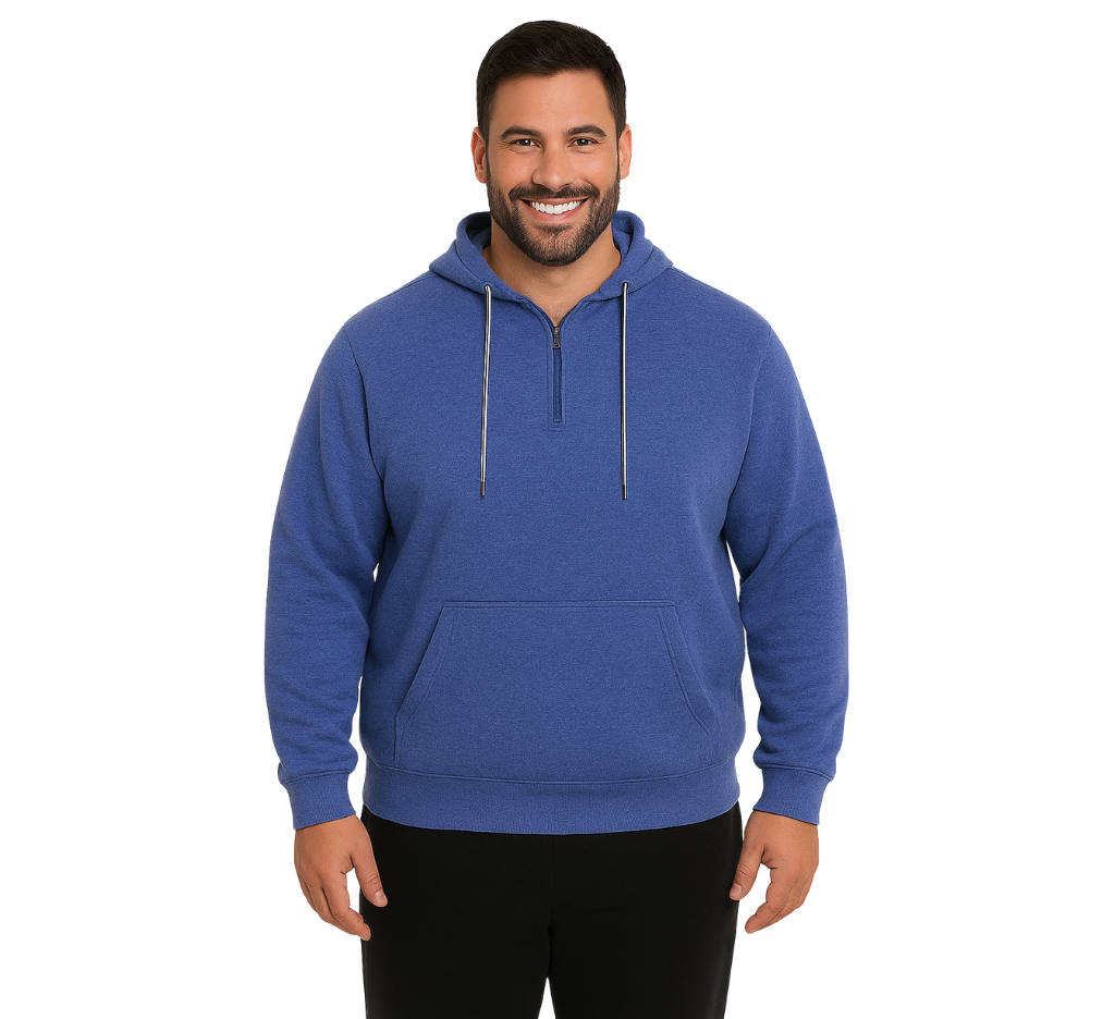 Polerón medio cierre 077 azul | MASX Chile