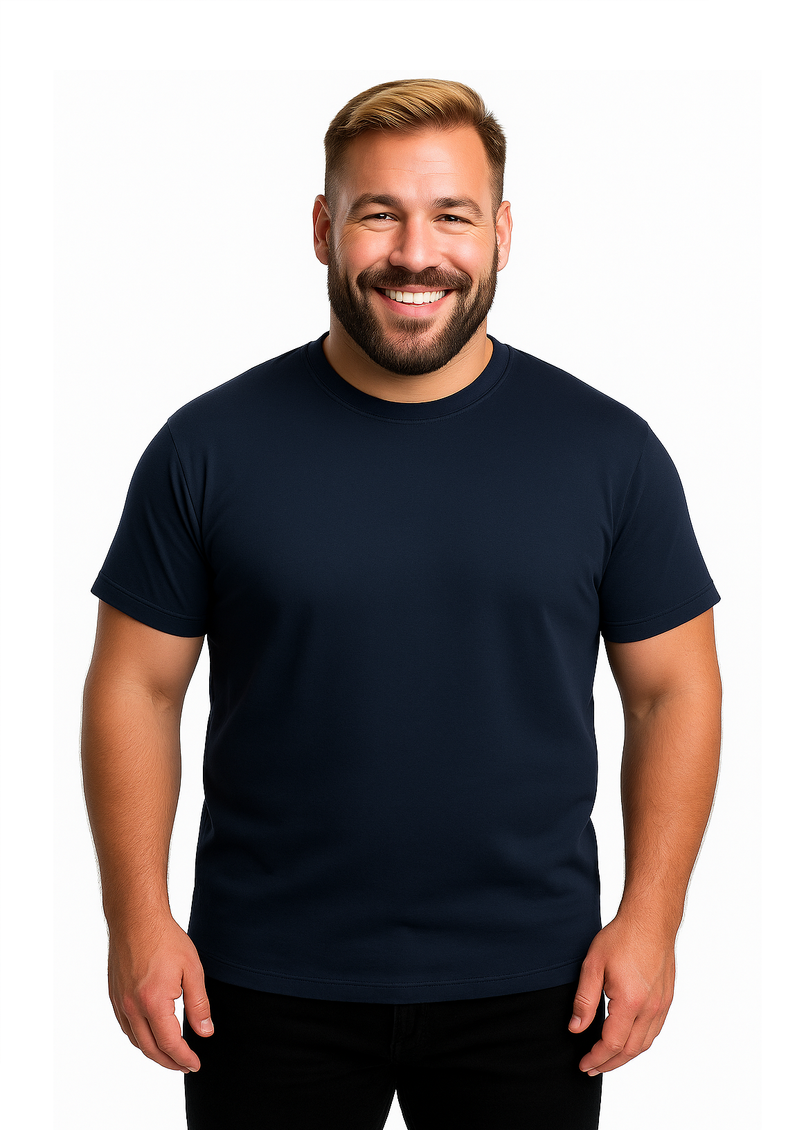 Polera polo Azul Marino para Hombre Talla Grande – 100% Algodón