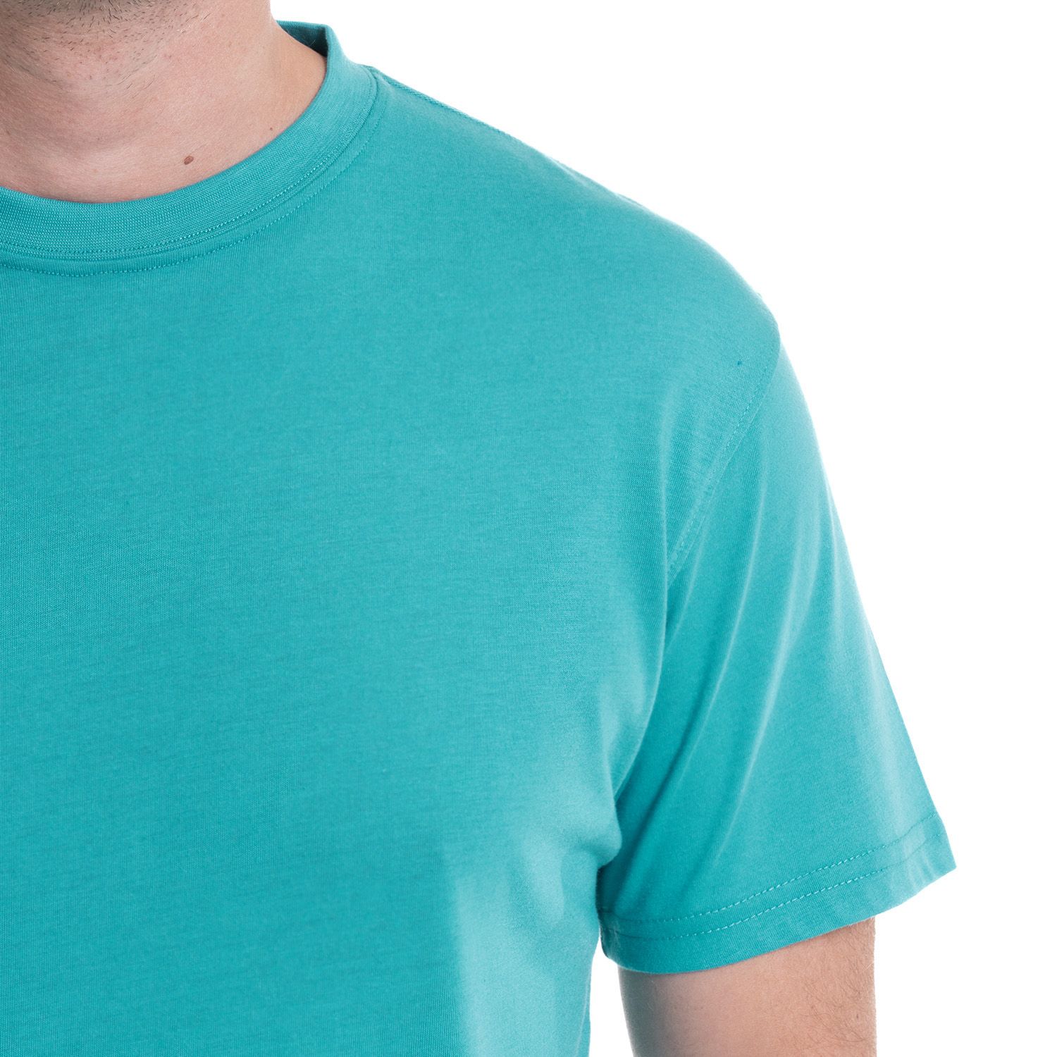 Polera jersey lisa kt 083 turquesa para hombre talla grande | MASX Chile
