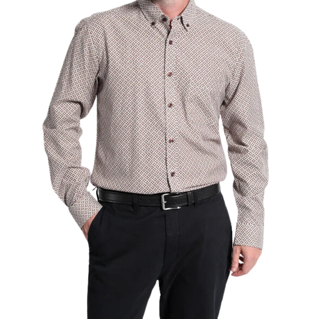 Camisa fantasía estampada slim fit 001 Tallas grandes | MASX Chile