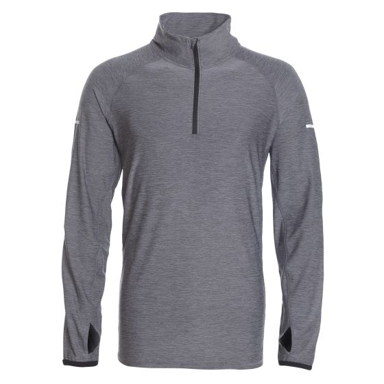 Polera manga larga running regular fit 003 grey Hombre Tallas grandes | MASX Chile