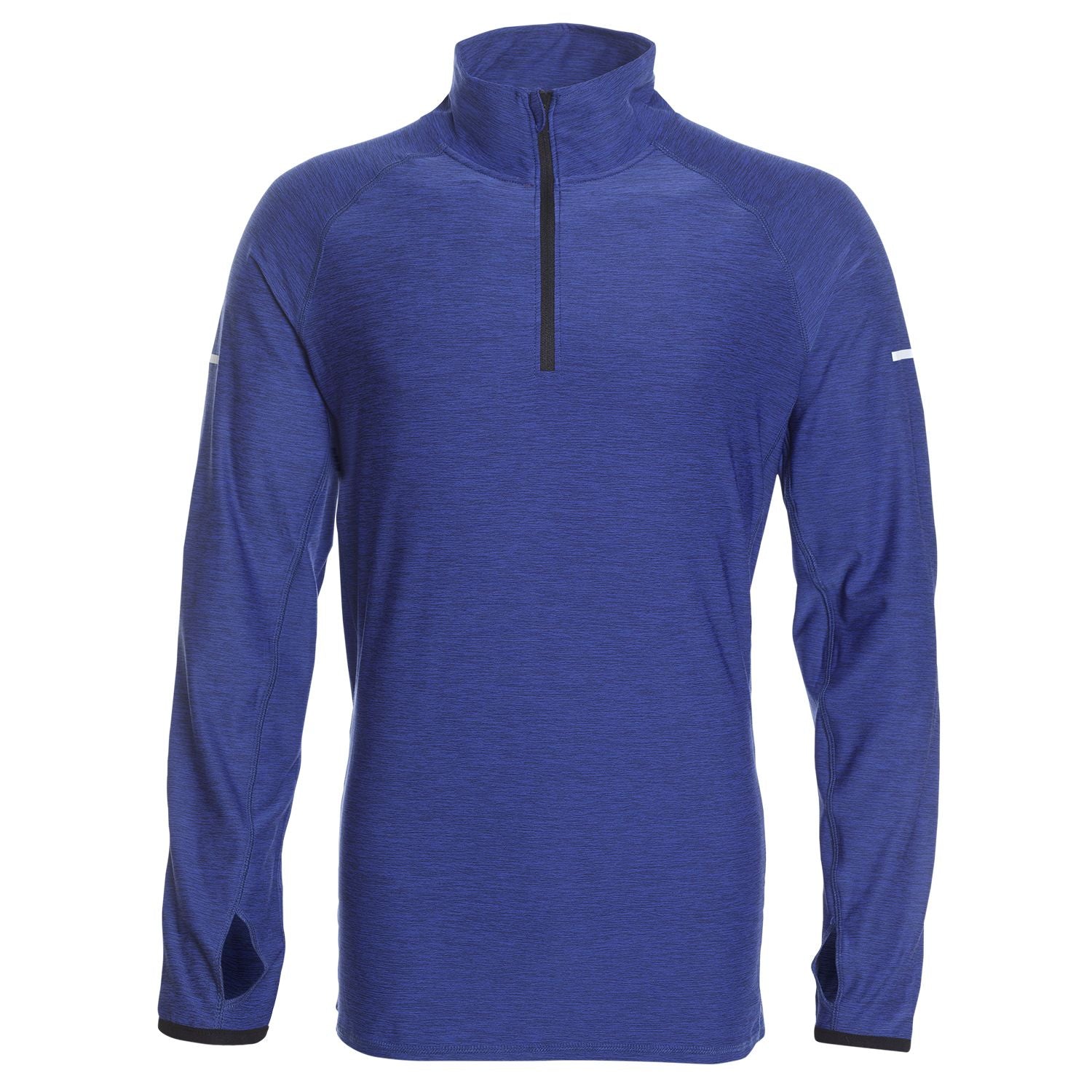 Polera manga larga running regular fit 077 azul Hombre Tallas grandes | MASX Chile
