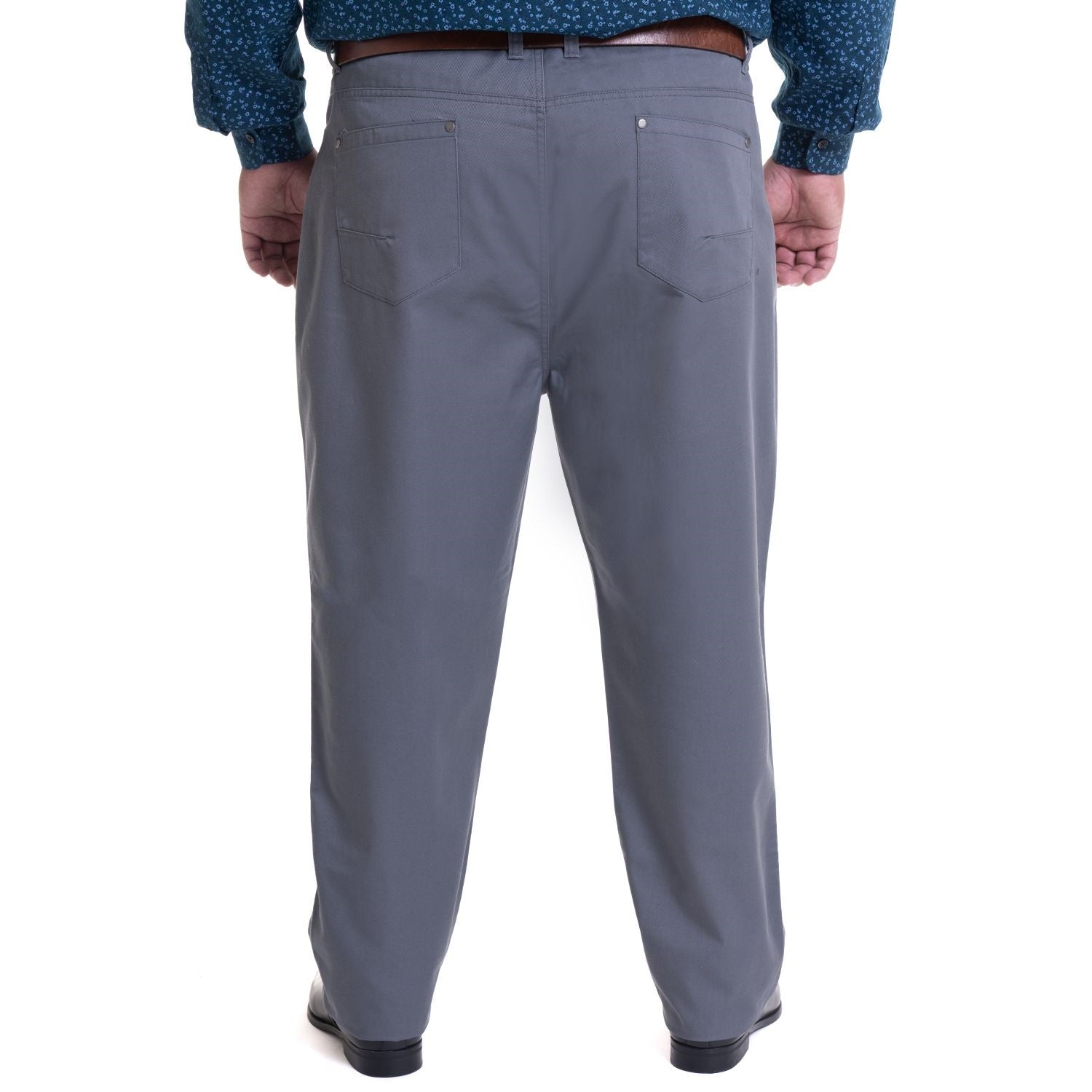 Pantalón 5 bolsillos spandex 004 gris oscuro Tallas Grandes | MASX Chile