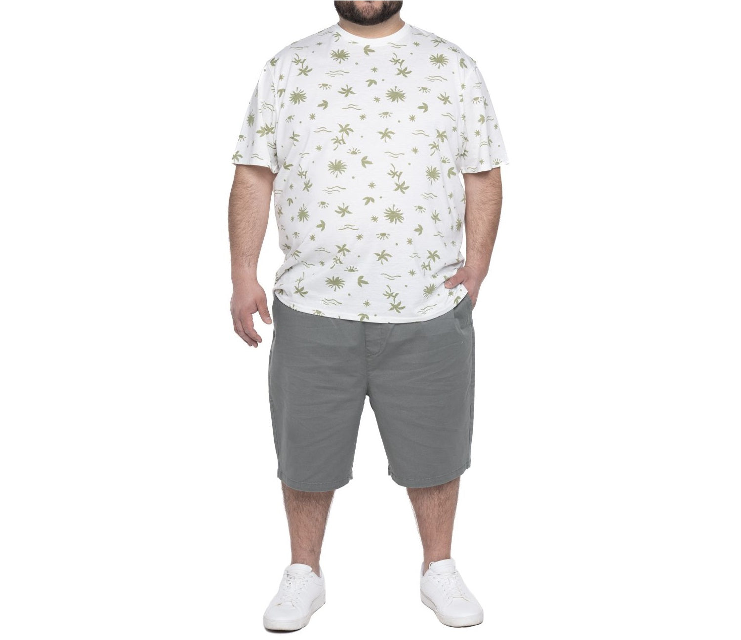 Bermuda jogger 017 verde musgo Regular fit