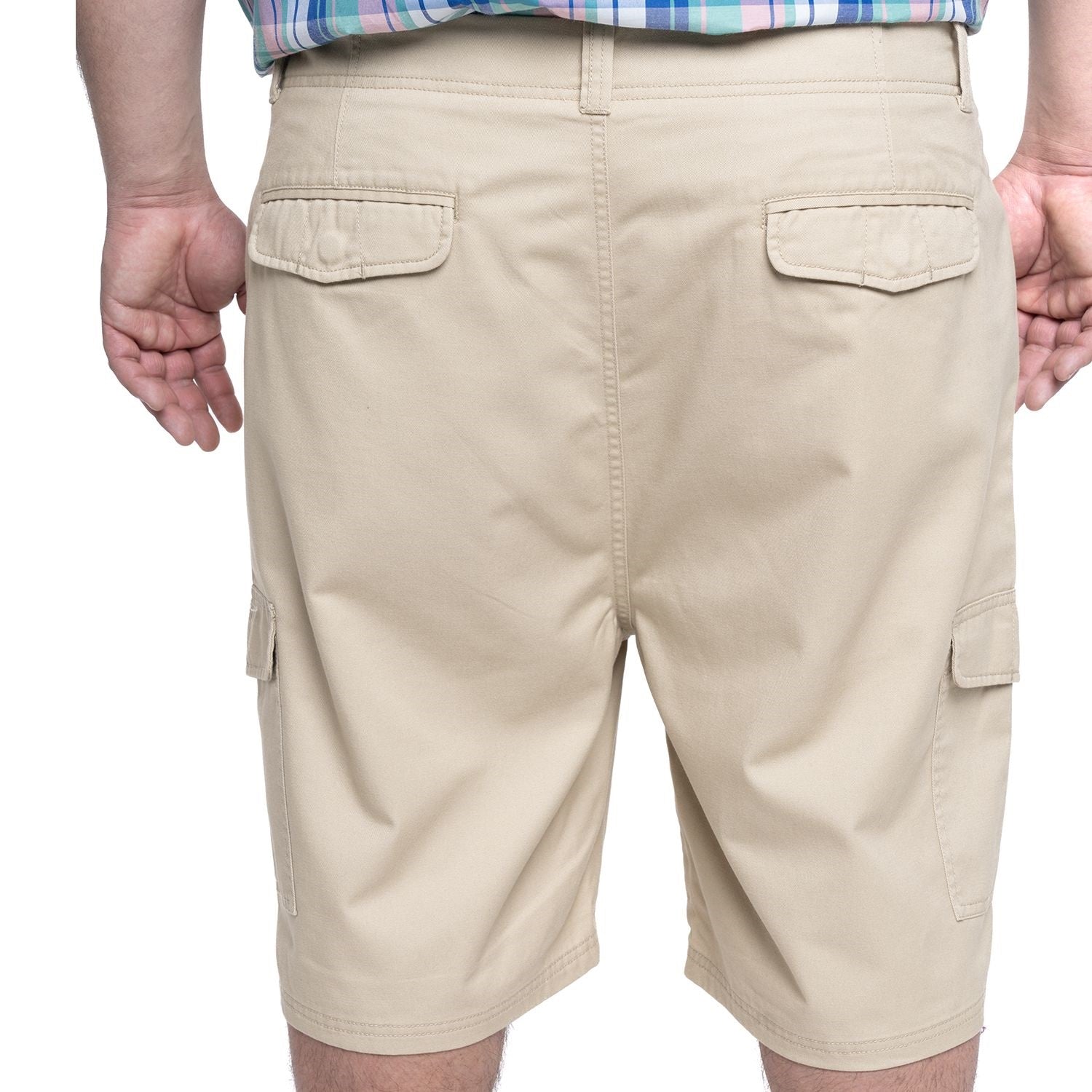 Bermuda Gabardina Cargo 092 Khaki Tallas grandes | MASX Chile